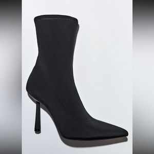 Zara Heeled Nylon Ankle Boots